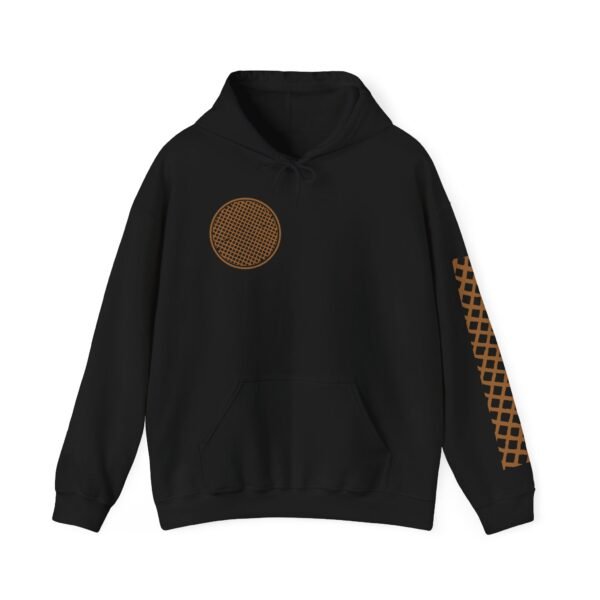 Unisex round net manhole Hooded Sweatshirt - Image 7