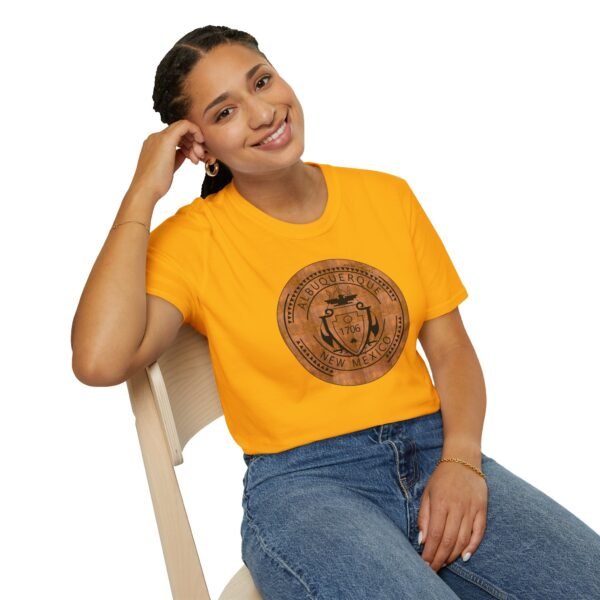 Unisex Albuquerque 1706 Manhole Cotton Tee - Image 31