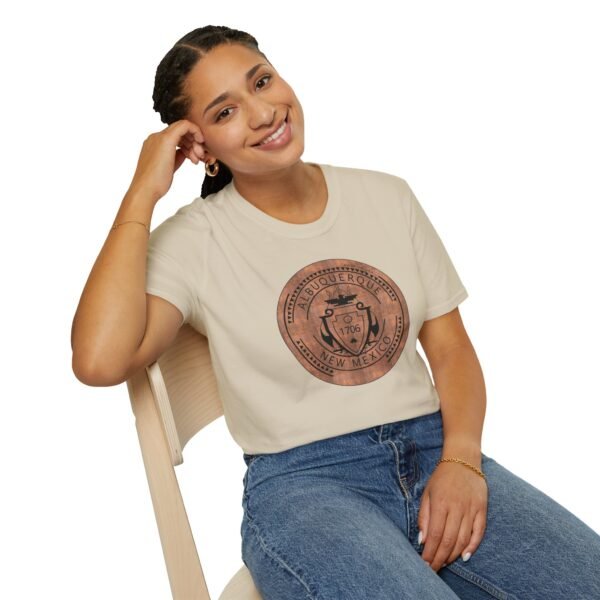 Unisex Albuquerque 1706 Manhole Cotton Tee - Image 7