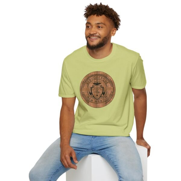 Unisex Albuquerque 1706 Manhole Cotton Tee - Image 4
