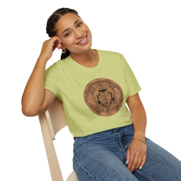 Unisex Albuquerque 1706 Manhole Cotton Tee - Image 3